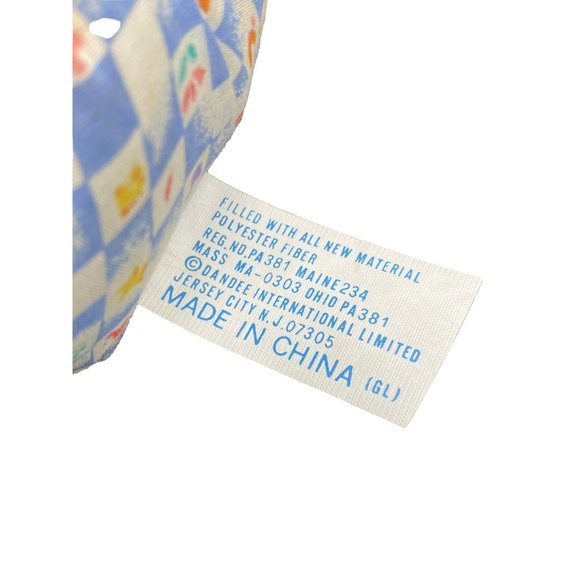 Vintage DanDee Bunny Rabbit Purple , Pink Pastels Parachute Nylon Puffalump - Picture 6 of 6